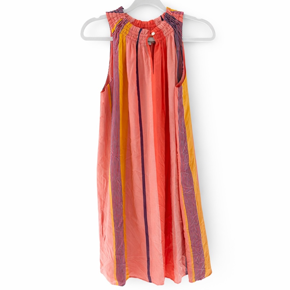 LOFT striped summer dress small vacation beach flowy lightweight colorful chic